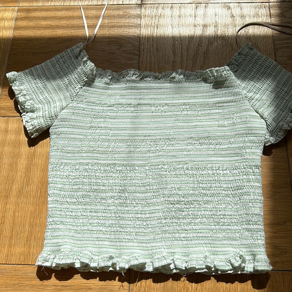green smock top